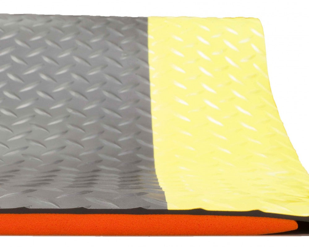 Foam Fusion anti fatigue mat side profile showing foam cushion backing