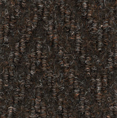 Herringbone entrance mat brown