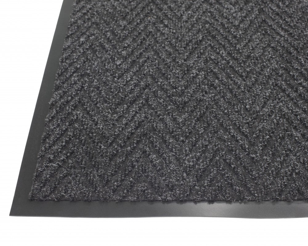 Herringbone entrance mat corner detail