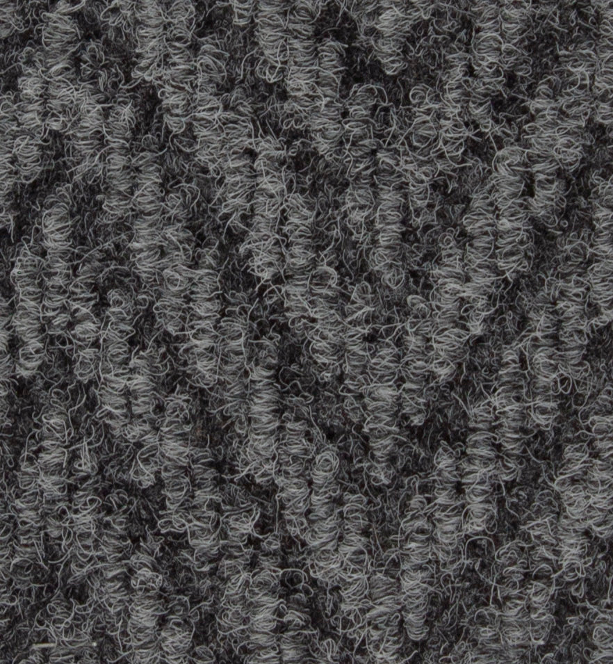 Herringbone entrance mat grey