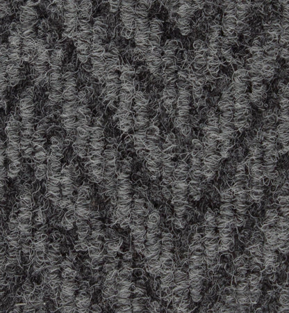 Herringbone entrance mat grey