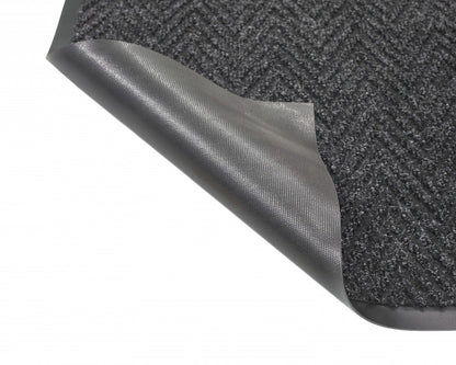 Herringbone commercial entrance mat