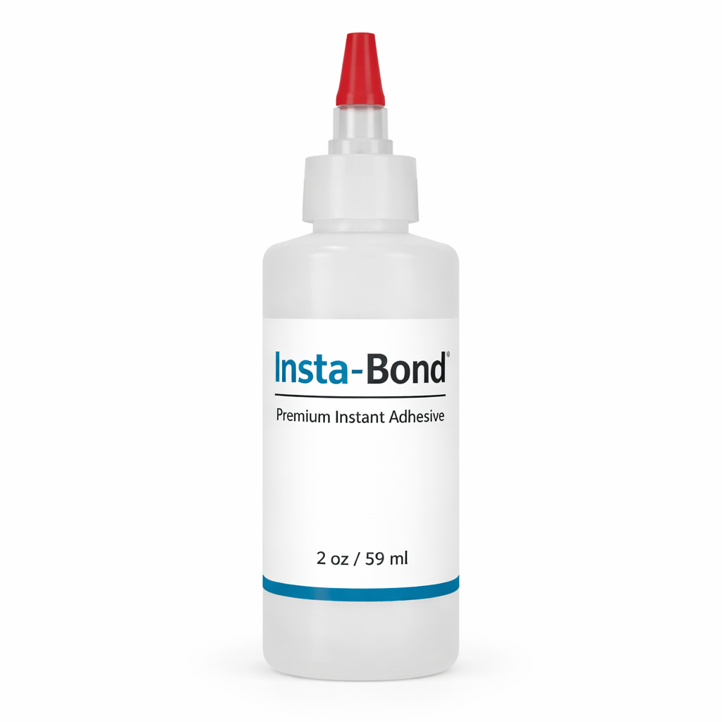 insta bond adhesive 2 oz bottle with yorker tip for matting and rubber flooring installation