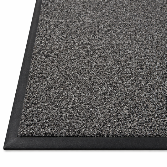 Close-up of Tundra rubber entrance mat surface texture for traction and durability