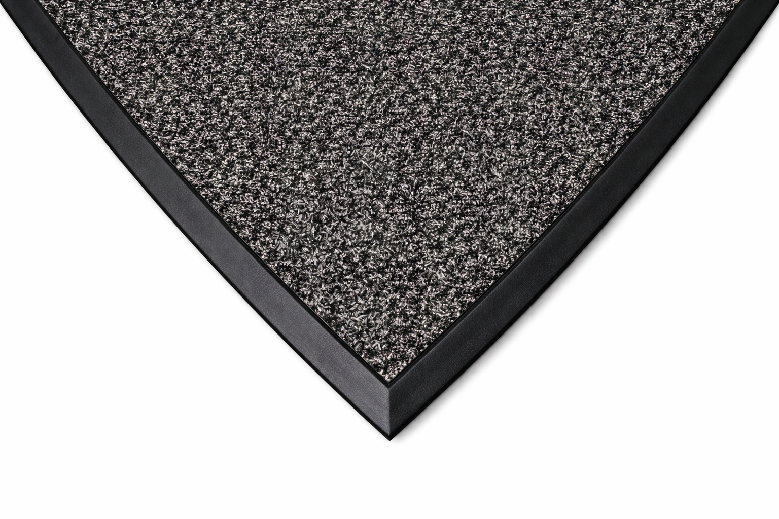 Tundra rubber mat angled edge with clean straight cut and edging detai