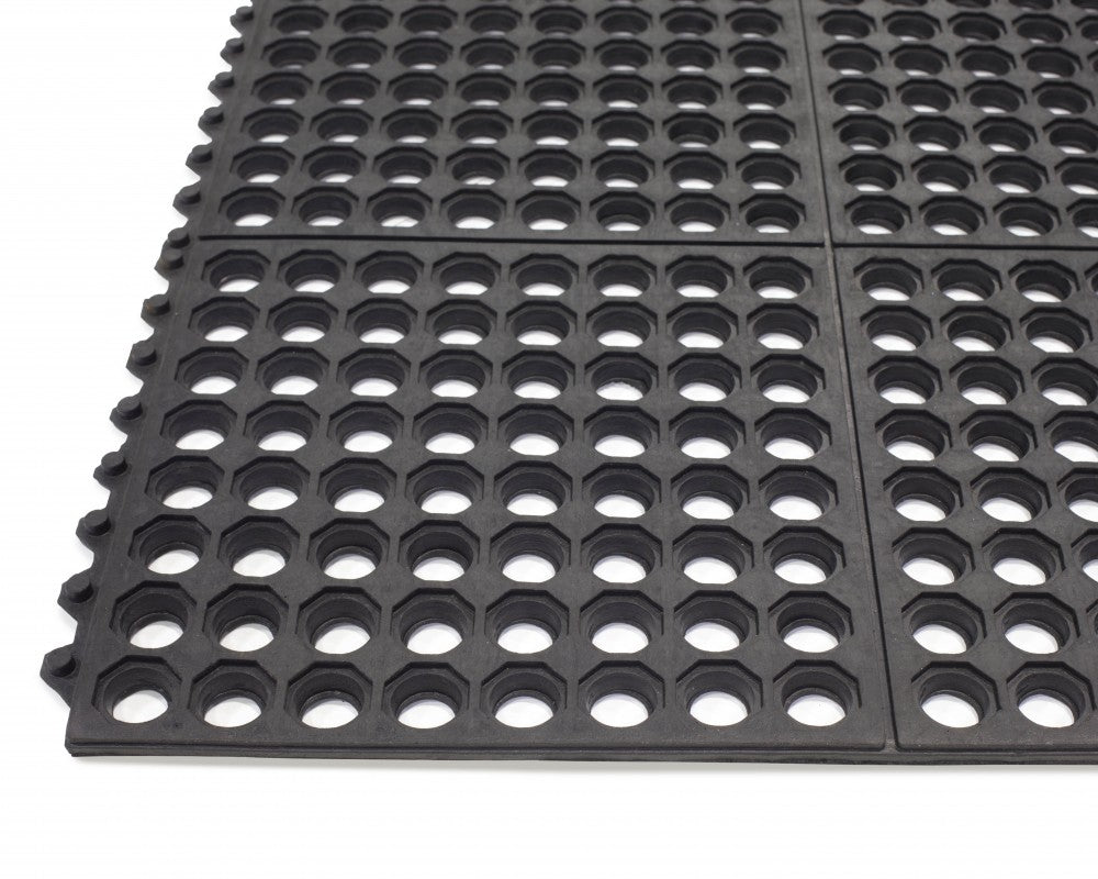 Value Flex Open Top interlocking rubber anti fatigue mat tiles with drainage holes