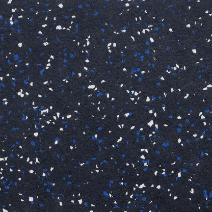 Voyager rubber gym flooring tile in blue speckle