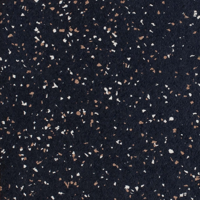 Voyager rubber gym flooring tile in brown speckle