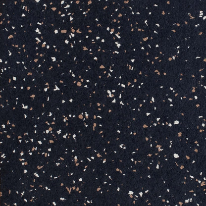 Voyager rubber gym flooring tile in brown speckle